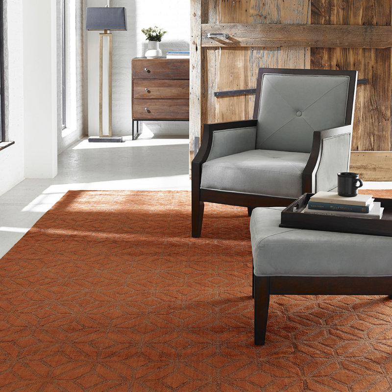 Wildon Home ® Handwoven Orange Area Rug & Reviews Wayfair